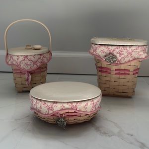 Breast Cancer Longaberger Hope basket collection 2002-2003